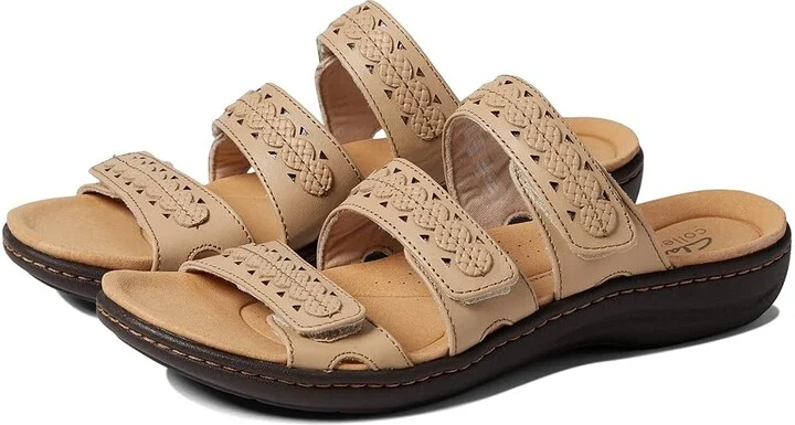 Clarks Laurieann Cove Women's Shoes Sand Leather : 9.5 A - Narrow