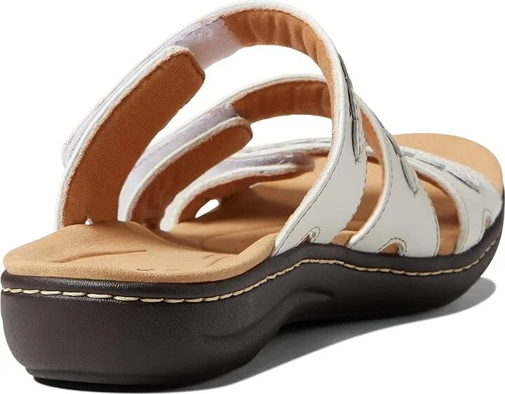 Clarks Laurieann Cove Women's Shoes White Leather : 7 A - Narrow - Image 4