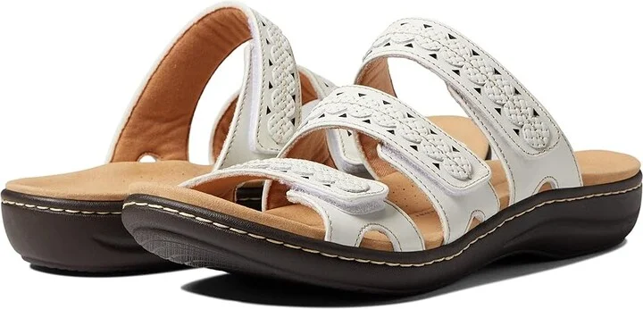 Clarks Laurieann Cove Women's Shoes White Leather : 7 A - Narrow