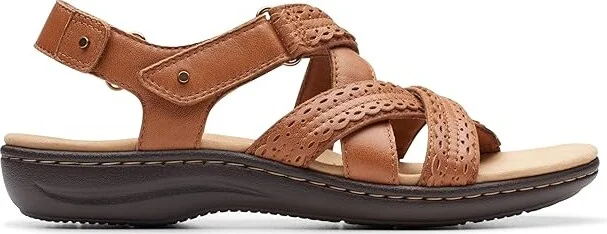 Clarks Laurieann Rena Women's Sandals Tan Combi : 5 B - Medium, Leather/Rubber - Image 6
