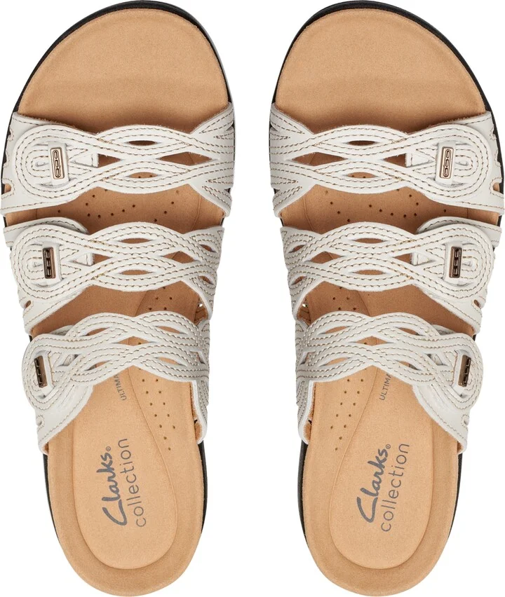 Clarks Laurieann Ruby Scalloped Strap Slide Sandals - Image 4