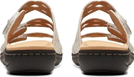 Clarks Laurieann Ruby Women's Sandals Off-White Leather : 11 A - Narrow, Leather/Rubber - Image 4