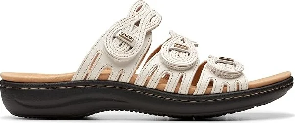 Clarks Laurieann Ruby Women's Sandals Off-White Leather : 11 A - Narrow, Leather/Rubber - Image 6