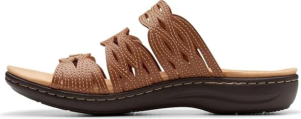 Clarks Laurieann Ruby Women's Sandals Tan Leather : 6 B - Medium, Leather/Rubber - Image 5