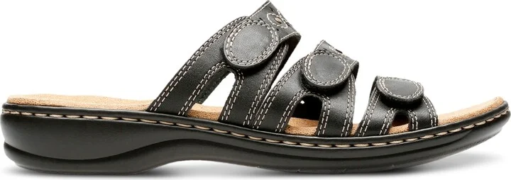 Clarks Leisa Cacti Q Triple Strap Slide Sandals - Image 2