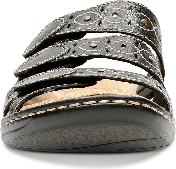 Clarks Leisa Cacti Q Triple Strap Slide Sandals - Image 3