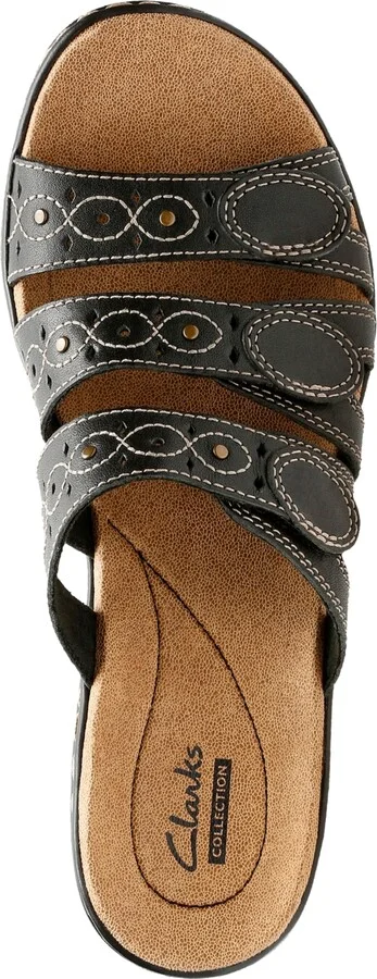 Clarks Leisa Cacti Q Triple Strap Slide Sandals - Image 4