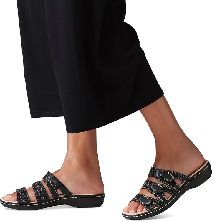 Clarks Leisa Cacti Q Triple Strap Slide Sandals - Image 6