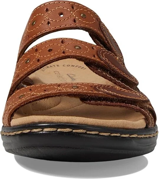 Clarks Leisa Cacti Q Women's Sandals Brown : 7 B - Medium, Leather - Image 3