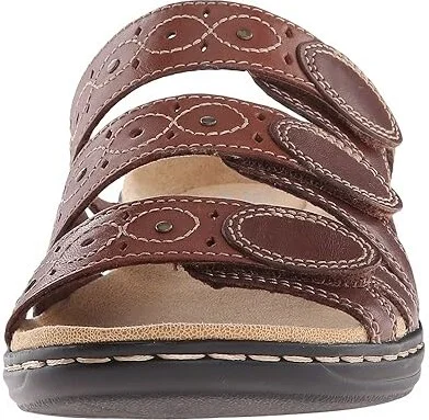 Clarks Leisa Cacti Q Women's Sandals Brown : 7 B - Medium, Leather - Image 6