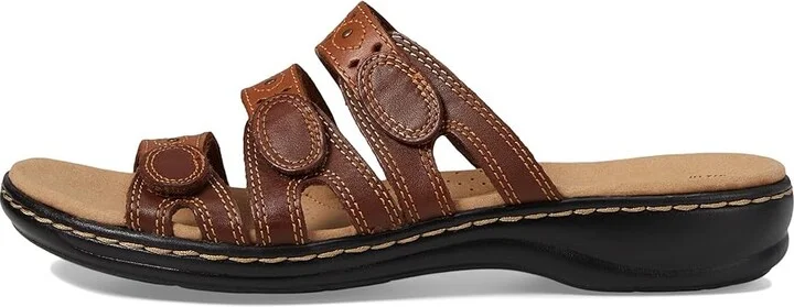Clarks Leisa Cacti Q Women's Sandals Brown : 7 B - Medium, Leather - Image 7