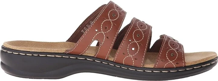 Clarks Leisa Cacti Q Women's Sandals Brown : 7 B - Medium, Leather - Image 8