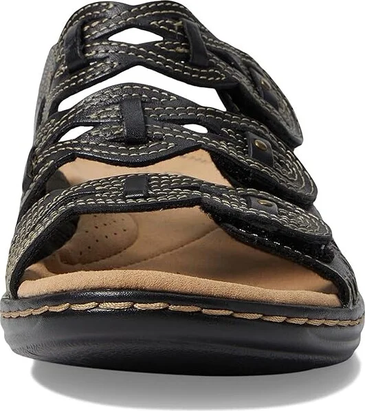 Clarks Leisa Faye Women's Shoes Black Leather : 5.5 B - Medium, Synthetic - Image 3