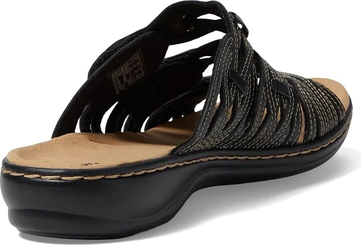 Clarks Leisa Faye Women's Shoes Black Leather : 5.5 B - Medium, Synthetic - Image 5