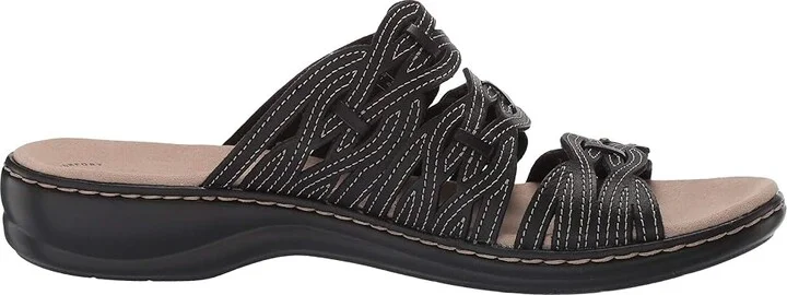 Clarks Leisa Faye Women's Shoes Black Leather : 5.5 B - Medium, Synthetic - Image 8