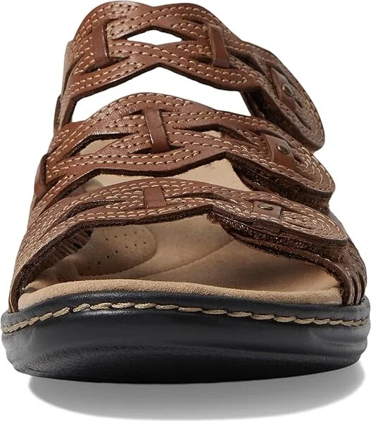 Clarks Leisa Faye Women's Shoes Tan Leather : 6 B - Medium, Synthetic - Image 3