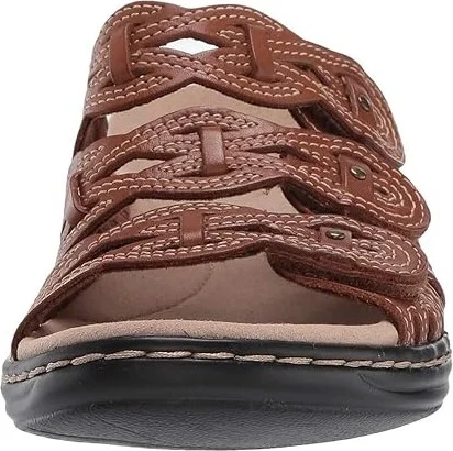 Clarks Leisa Faye Women's Shoes Tan Leather : 6 B - Medium, Synthetic - Image 6