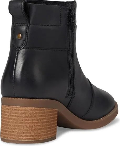 Clarks Lileigh Charm Women's Boots Black Leather : 11 B - Medium, Leather/Mesh/Rubber - Image 4