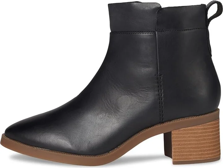 Clarks Lileigh Charm Women's Boots Black Leather : 11 B - Medium, Leather/Mesh/Rubber - Image 6