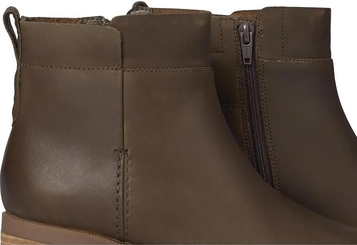 Clarks Lileigh Charm Women's Boots Mushroom Oily Leather : 11 B - Medium, Leather/Mesh/Rubber - Image 7