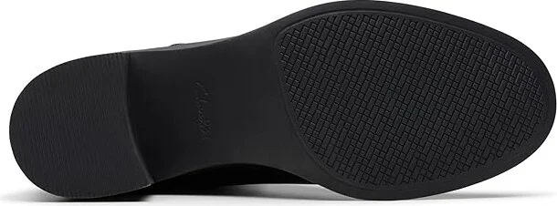 Clarks Lileigh Holly Women's Boots Black Leather : 9.5 B - Medium - Image 3