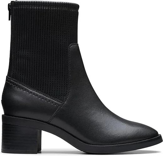 Clarks Lileigh Holly Women's Boots Black Leather : 9.5 B - Medium - Image 6