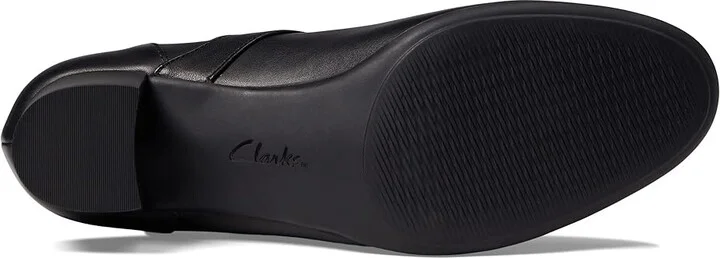 Clarks Linnae Walk Women's Shoes Black Leather : 9 B - Medium - Image 3