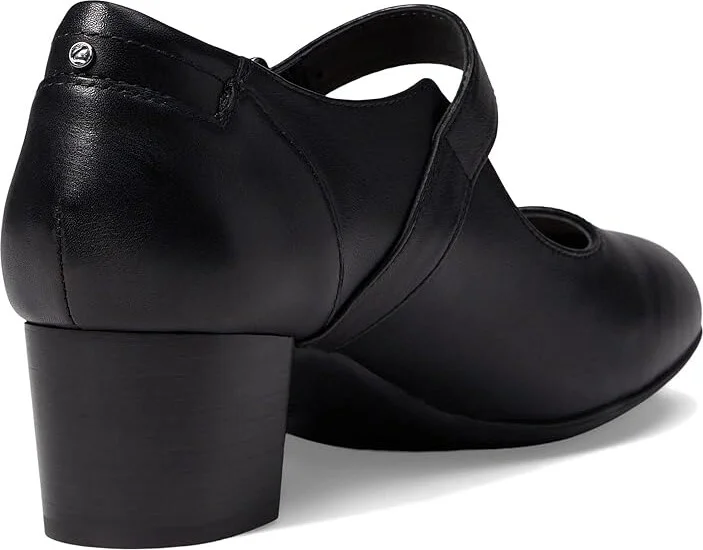 Clarks Linnae Walk Women's Shoes Black Leather : 9 B - Medium - Image 4