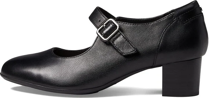 Clarks Linnae Walk Women's Shoes Black Leather : 9 B - Medium - Image 5
