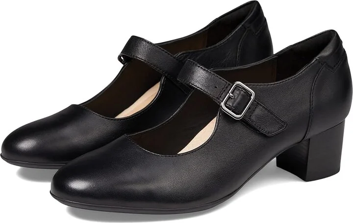 Clarks Linnae Walk Women's Shoes Black Leather : 9 B - Medium