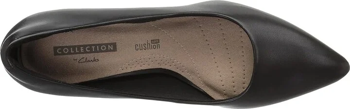 Clarks Linvale Jerica Women's Shoes Black Leather : 5.5 B - Medium - Image 3