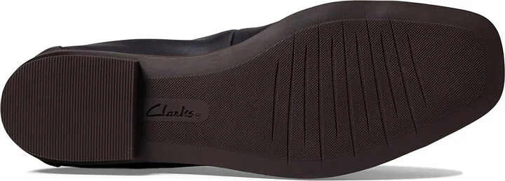 Clarks Lyrical Sky Women's Slippers Navy Leather : 7 D - Wide - Image 3