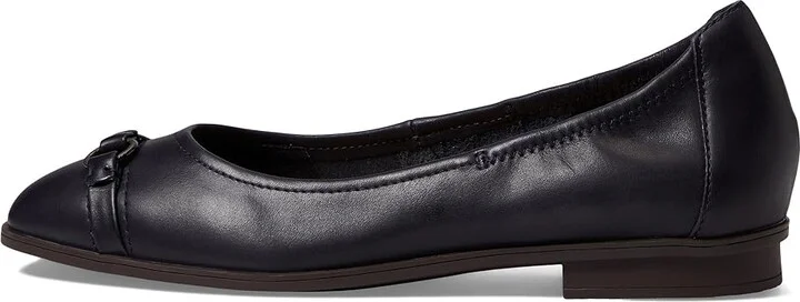 Clarks Lyrical Sky Women's Slippers Navy Leather : 7 D - Wide - Image 5