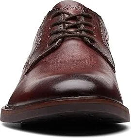 Clarks Malwood Lace Men's Shoes Brown Leather : 7 D - Medium - Image 4
