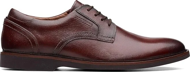 Clarks Malwood Lace Men's Shoes Brown Leather : 7 D - Medium - Image 6