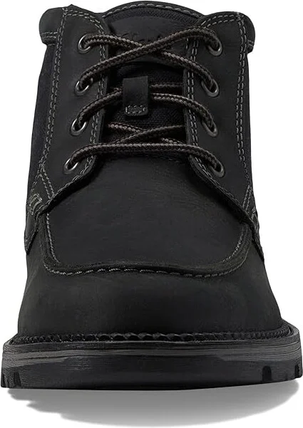 Clarks Maplewalk Moc Men's Boots Black Combi : 7.5 D - Medium, Leather/Synthetic/Textile - Image 2