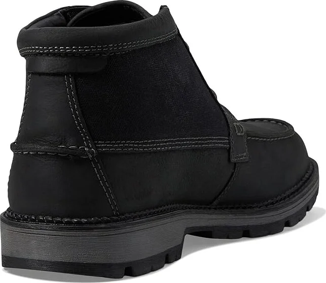 Clarks Maplewalk Moc Men's Boots Black Combi : 7.5 D - Medium, Leather/Synthetic/Textile - Image 4