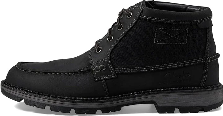Clarks Maplewalk Moc Men's Boots Black Combi : 7.5 D - Medium, Leather/Synthetic/Textile - Image 5
