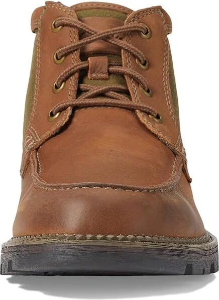Clarks Maplewalk Moc Men's Boots Brown Combi : 7 D - Medium, Leather/Synthetic/Textile - Image 2