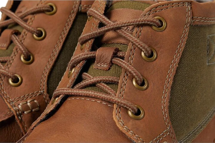 Clarks Maplewalk Moc Men's Boots Brown Combi : 7 D - Medium, Leather/Synthetic/Textile - Image 5