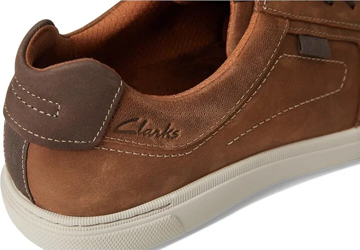 Clarks Mapstone Lace Men's Shoes Beeswax Leather : 10.5 EE - Wide - Image 7