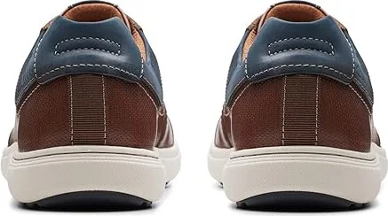 Clarks Mapstone Lace Men's Shoes Mahogany Leather : 7.5 D - Medium - Image 4