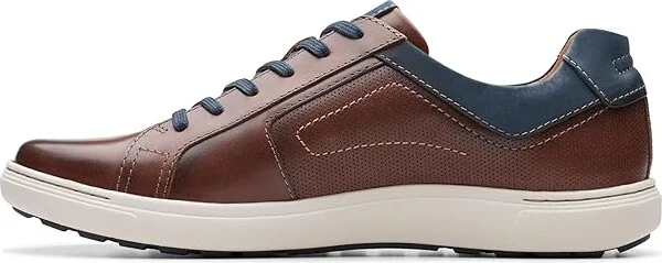 Clarks Mapstone Lace Men's Shoes Mahogany Leather : 7.5 D - Medium - Image 6