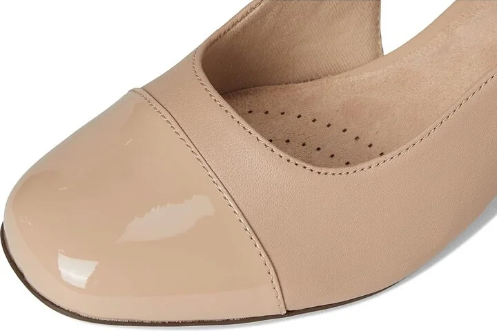 Clarks Marilyn Rose High Women's Heels Beige Combi Leather : 7 D - Wide, Leather/Rubber - Image 7