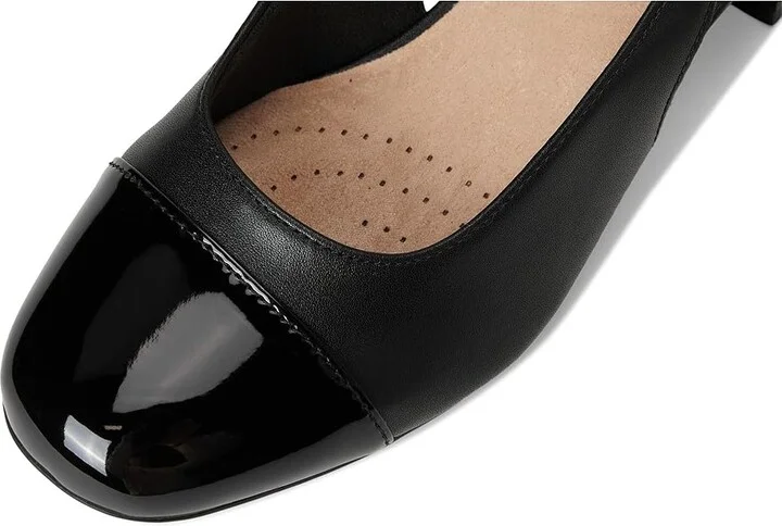 Clarks Marilyn Rose High Women's Heels Black Combi Leather : 7 B - Medium, Leather/Rubber - Image 7