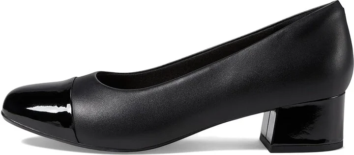 Clarks Marilyn Sara Women's Shoes Black Leather/Synthetic Combination : 5 B - Medium, Synthetic/Leather - Image 6