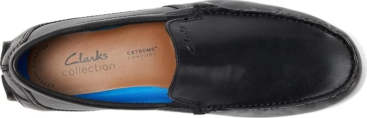 Clarks Markman Plain Men's Shoes Black Leather : 7 D - Medium - Image 2