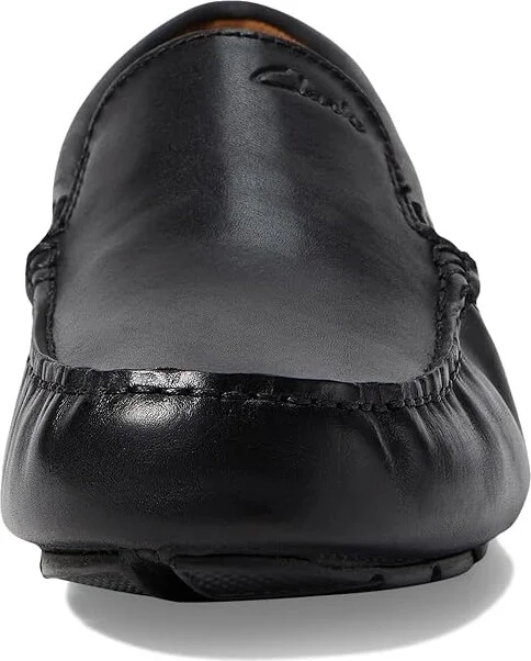 Clarks Markman Plain Men's Shoes Black Leather : 7 D - Medium - Image 5
