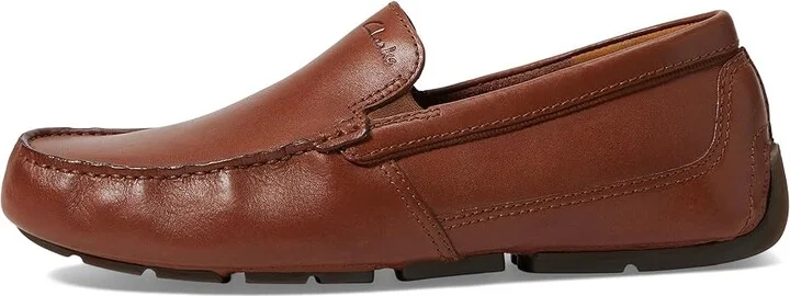 Clarks Markman Plain Men's Shoes Dark Tan Leather : 8.5 D - Medium - Image 6