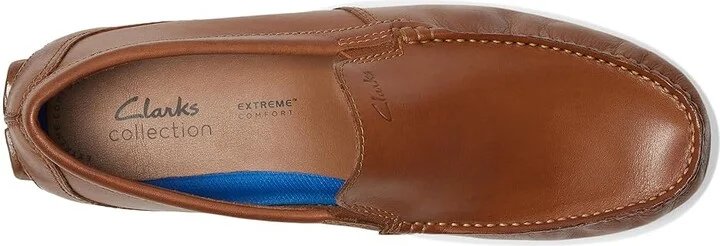 Clarks Markman Plain Men's Shoes Tan Leather : 10 D - Medium - Image 2